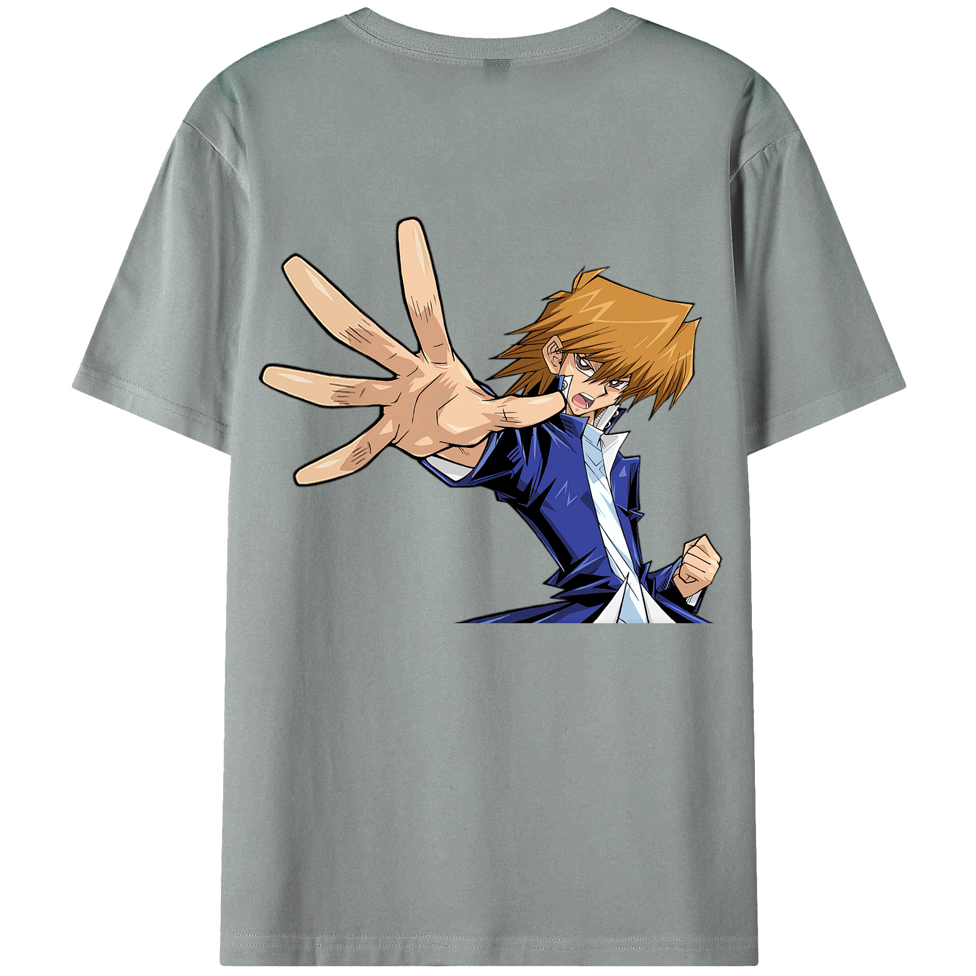 （画像用） 遊☆戯☆王 Yu-Gi-Oh! 綿100％ メンズ半袖Tシャツ（バックプリント） 通気性